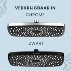 EcoRain – Regendouchekop XL 30 CM – Waterbesparende Douchekop – Hoge Druk – Rechthoekig – Groot – Regendouche - Chrome -Badkamerproducten 1200x1200 1287