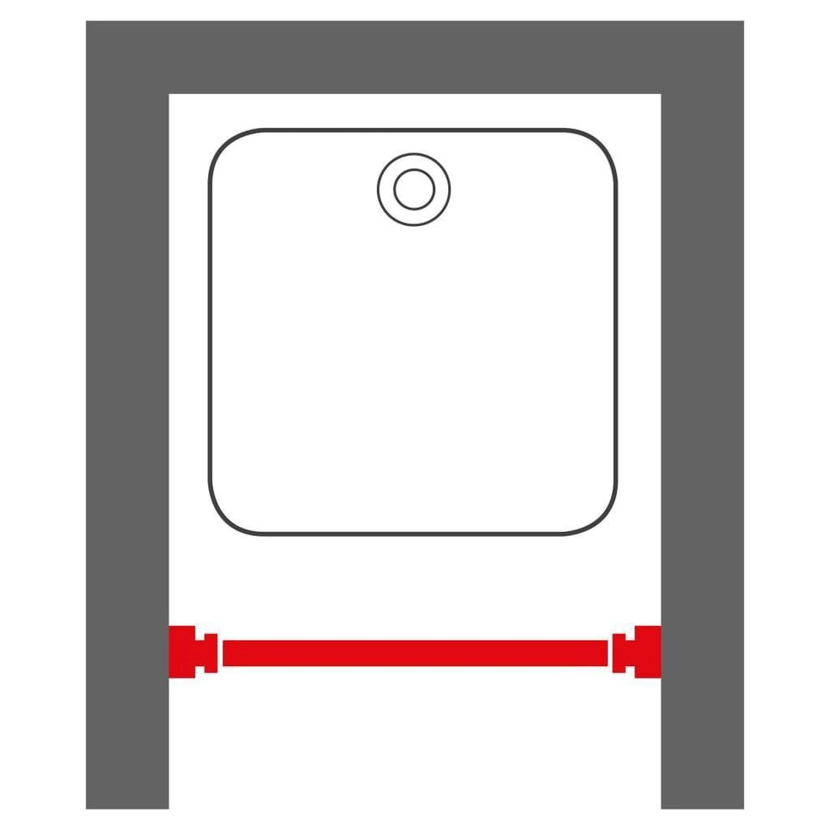 Sealskin Douchegordijnstang - 70-115 Cm - Mat Aluminium 3 Sealskin Douchegordijnstang - 70-115 Cm - Mat Aluminium - Afbeelding 3