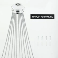 Sealskin Umbrella Douchegordijnstangset - Chroom -Badkamerproducten 1200x1200 1392