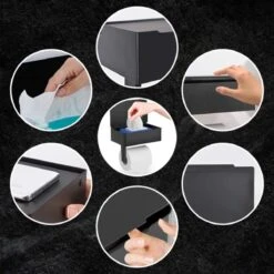 Toiletrolhouder - Plankje & Bakje - Planchet Opbergruimte - WC Rolhouder - Zelfklevend Of Borend - RVS - Waterbestendig - Rheme -Badkamerproducten 1200x1200 144