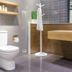 Relaxdays Toiletrolhouder Met Plankje - Wc-rolhouder Bamboe - Rolhouder Toilet - Hout -Badkamerproducten 1200x1200 149