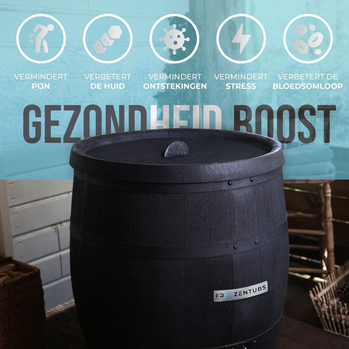 FrozenTubs IJsbad - Zitbad - Ice Bath Bucket - Bathtub - Dompelbad - Wim Hof Methode 6 FrozenTubs IJsbad - Zitbad - Ice Bath Bucket - Bathtub - Dompelbad - Wim Hof Methode - Afbeelding 6