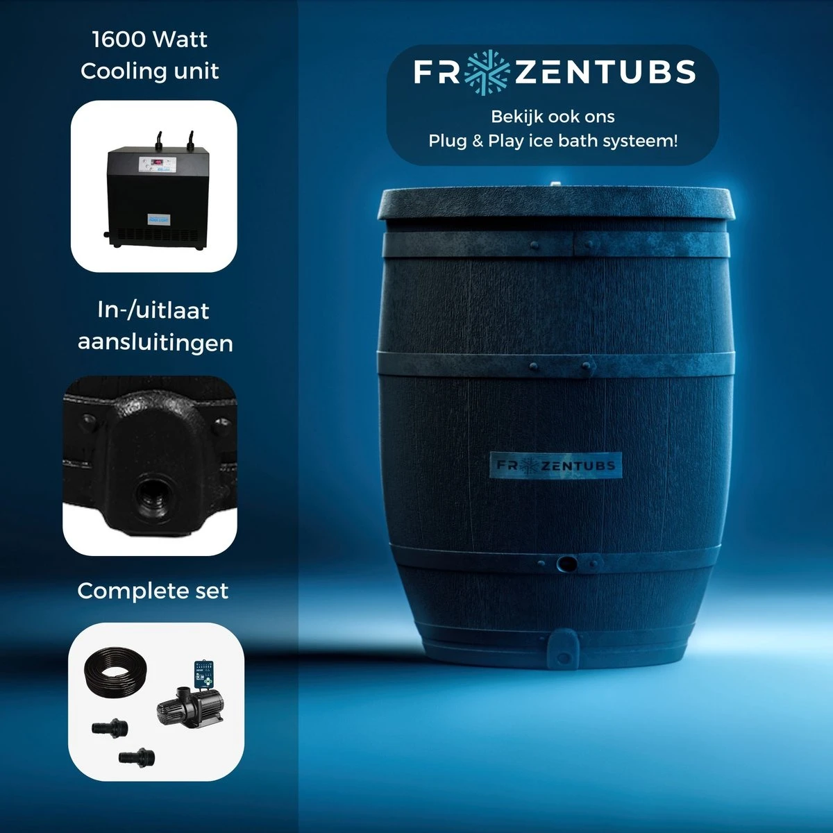 FrozenTubs IJsbad - Zitbad - Ice Bath Bucket - Bathtub - Dompelbad - Wim Hof Methode 8 FrozenTubs IJsbad - Zitbad - Ice Bath Bucket - Bathtub - Dompelbad - Wim Hof Methode - Afbeelding 8