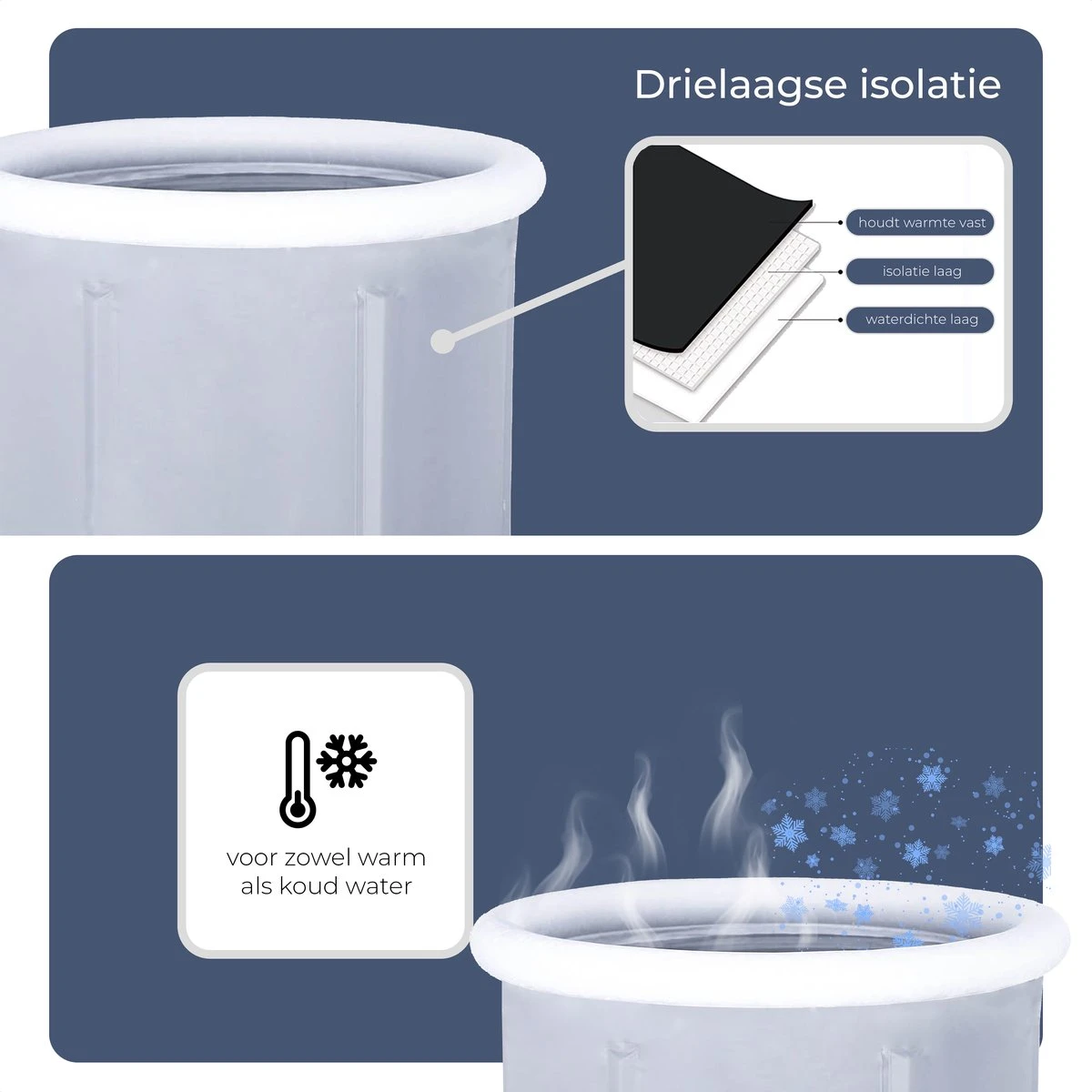 AYOO® Zitbad - Opblaasbaar Bad - Opvouwbaar Bad - Wim Hof Methode - Ijsbad - Badkuip - Zitbad Voor Volwassenen - Bathtub - Zitbaden - Bath Bucket - Inclusief Voetpomp - Grijs 2 AYOO® Zitbad - Opblaasbaar Bad - Opvouwbaar Bad - Wim Hof Methode - Ijsbad - Badkuip - Zitbad Voor Volwassenen - Bathtub - Zitbaden - Bath Bucket - Inclusief Voetpomp - Grijs - Afbeelding 2