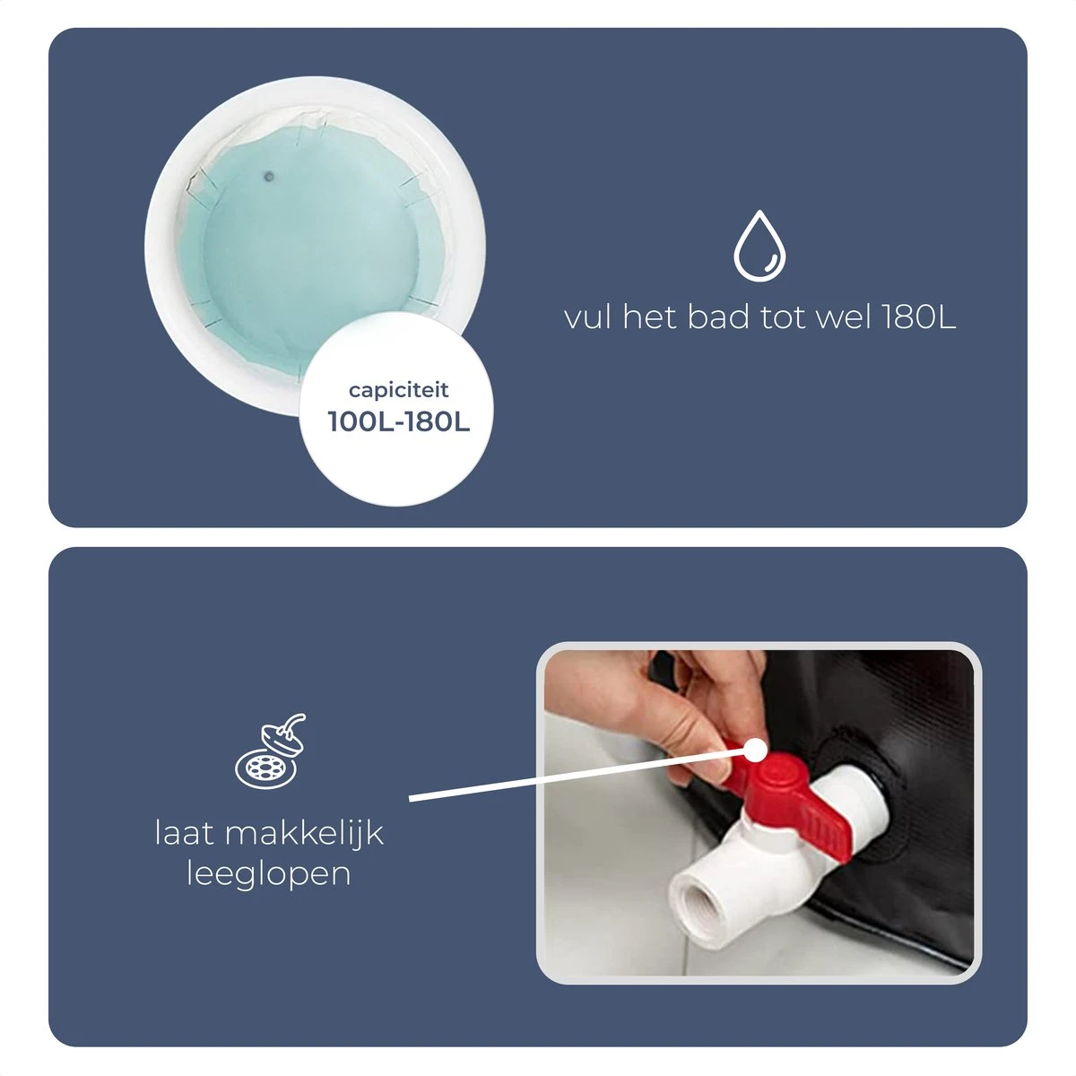 AYOO® Zitbad - Opblaasbaar Bad - Opvouwbaar Bad - Wim Hof Methode - Ijsbad - Badkuip - Zitbad Voor Volwassenen - Bathtub - Zitbaden - Bath Bucket - Inclusief Voetpomp - Grijs 3 AYOO® Zitbad - Opblaasbaar Bad - Opvouwbaar Bad - Wim Hof Methode - Ijsbad - Badkuip - Zitbad Voor Volwassenen - Bathtub - Zitbaden - Bath Bucket - Inclusief Voetpomp - Grijs - Afbeelding 3