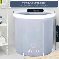 AYOO® Zitbad - Opblaasbaar Bad - Opvouwbaar Bad - Wim Hof Methode - Ijsbad - Badkuip - Zitbad Voor Volwassenen - Bathtub - Zitbaden - Bath Bucket - Inclusief Voetpomp - Grijs 15 AYOO® Zitbad - Opblaasbaar Bad - Opvouwbaar Bad - Wim Hof Methode - Ijsbad - Badkuip - Zitbad Voor Volwassenen - Bathtub - Zitbaden - Bath Bucket - Inclusief Voetpomp - Grijs -Badkamerproducten 1200x1200 1620