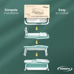 Foresta Opvouwbaar Bad Voor Volwassenen - 150cm - Bath Bucket - Blauw -Badkamerproducten 1200x1200 1625