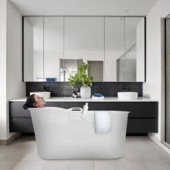 LIFEBATH - Zitbad Mira - Bath Bucket XL - 400L - Ligbad 122 Cm - Wit -Badkamerproducten 1200x1200 1627