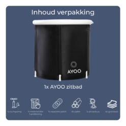 AYOO® Zitbad - Opblaasbaar Bad - Opvouwbaar Bad - IJsbad - Badkuip - Zitbad Voor Volwassenen - Bathtub - Zitbaden - Bath Bucket - Wim Hof Methode - Inclusief Voetpomp - Zwart 15 AYOO® Zitbad - Opblaasbaar Bad - Opvouwbaar Bad - IJsbad - Badkuip - Zitbad Voor Volwassenen - Bathtub - Zitbaden - Bath Bucket - Wim Hof Methode - Inclusief Voetpomp - Zwart -Badkamerproducten 1200x1200 1641