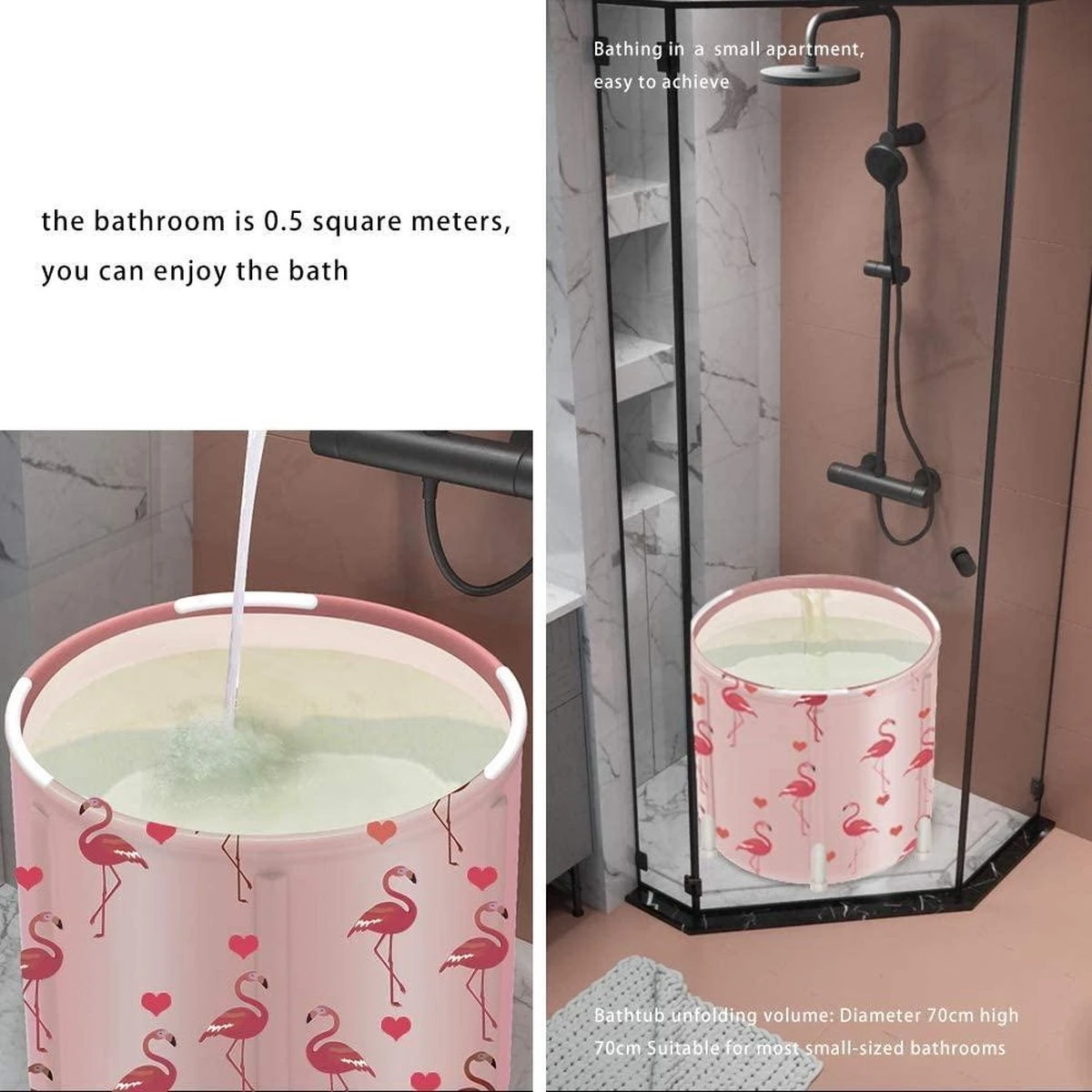 Opzetbaar Bad - 1 Persoons Balkonbad - Bad/ Tub Met Afvoerslang - Opzet Bad - 70x70cm - Ijsbad / Ijschallenge 6 Opzetbaar Bad - 1 Persoons Balkonbad - Bad/ Tub Met Afvoerslang - Opzet Bad - 70x70cm - Ijsbad / Ijschallenge - Afbeelding 6