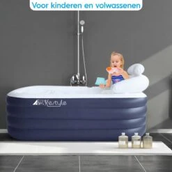HBKS Lifestyle Bad – Opblaasbaar Ligbad – Bath Bucket – Zitbad Voor Volwassenen - Ijsbad Wim Hof Methode - Badkuip – Ice Bath – Blauw -Badkamerproducten 1200x1200 1692