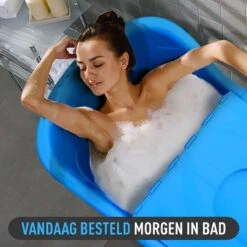 Goodlife Zitbad Voor Volwassenen XL – Bath Bucket – 330L 1M Lang – Mobiele Badkuip – Zitbad Voor In De Douche - Zitbad - Mobiele Badkuip - Zitbad Kinderen - Zitbad Voor Volwassenen - Blauw -Badkamerproducten 1200x1200 1702