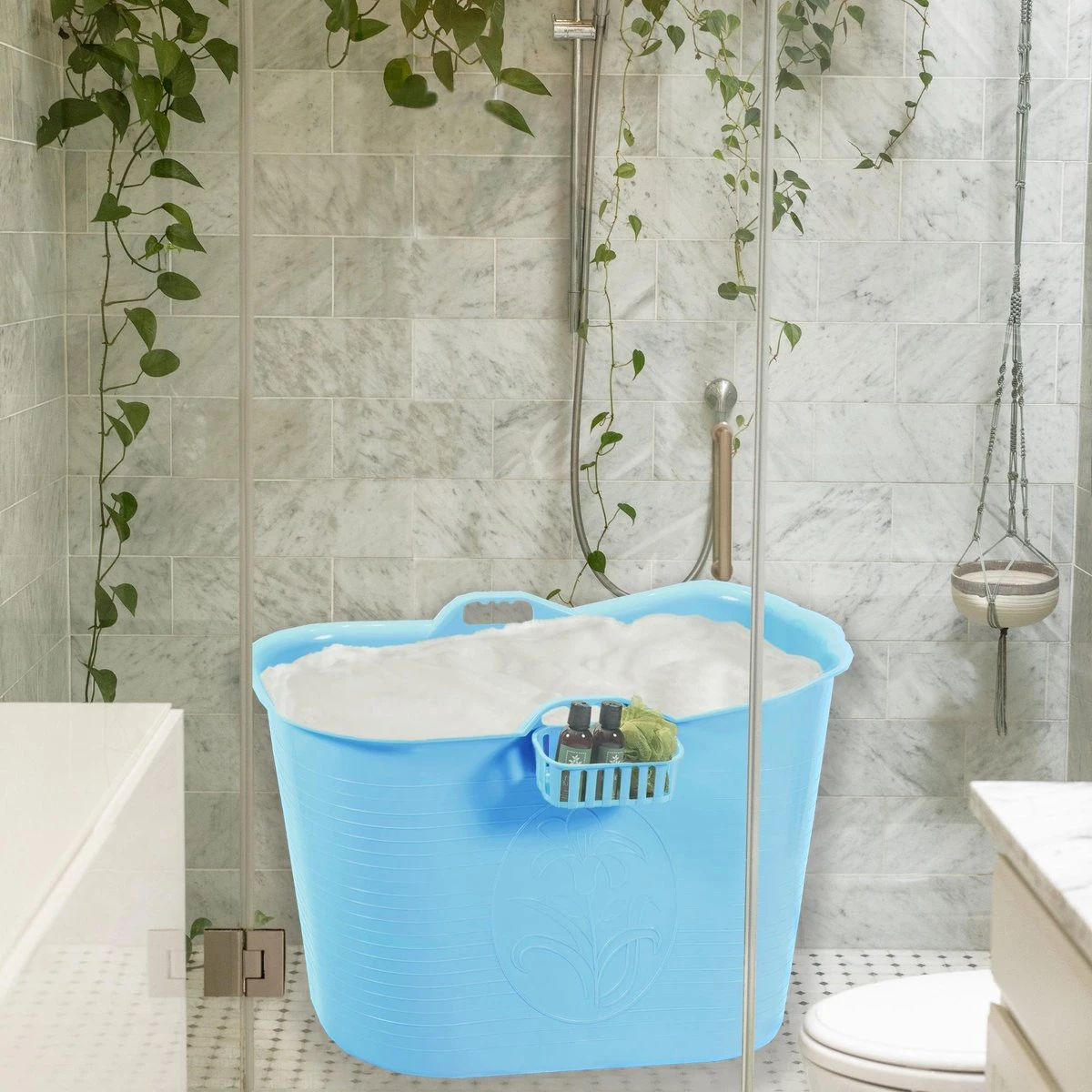 Zitbad Voor Volwassenen - Bath Bucket - Blauw - 200L 6 Zitbad Voor Volwassenen - Bath Bucket - Blauw - 200L - Afbeelding 6