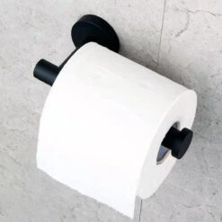 Design Toiletrolhouder - WC Rolhouder - RVS Mat Zwart - Incl. Schroeven -Badkamerproducten 1200x1200 176