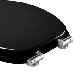 Casaria Wc-bril Met Deksel Sluitingsmechanisme Toiletzitting MDF Zwart -Badkamerproducten 1200x1200 1791