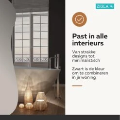 Zigla - WC Rolhouder – Toiletrolhouder – Toiletpapierhouder - WC Rol Houder – RVS – Zwart -Badkamerproducten 1200x1200 189