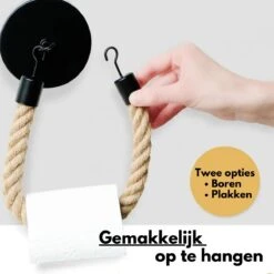 Pazzo Goods - Toiletpapierhouder - Zwart - Met Boren - Vintage - Wc Rolhouder Zwart - Wc-rolhouder Vintage - Wc-papierhouder - Wc-rolhouder -Badkamerproducten 1200x1200 193