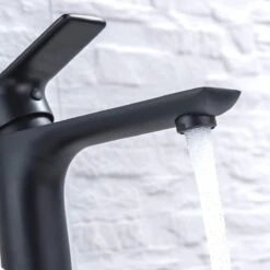 LOMAZOO Wastafelkraan Zwart Taurus - Kraan Wastafel - Kraan Badkamer - Badkamerkraan Zwart -Badkamerproducten 1200x1200 1962