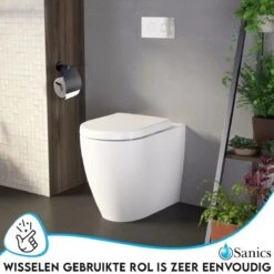 Sanics Toiletrolhouder Zwart Met Klep - WC Rolhouder RVS Inclusief Montage Set - Closetrolhouder -Badkamerproducten 1200x1200 198