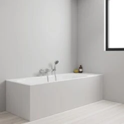 GROHE QuickFix Precision Feel Themostatische Badkraan - EcoJoy® - CoolTouch - 15 Cm - Met Koppelingen - Chroom - 34788000 -Badkamerproducten 1200x1200 2026
