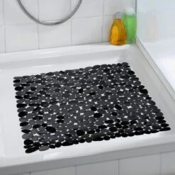 WENKO Anti-slip Douchemat Paradise 54x54cm Zwart - Antislipmat -Badkamerproducten 1200x1200 2048