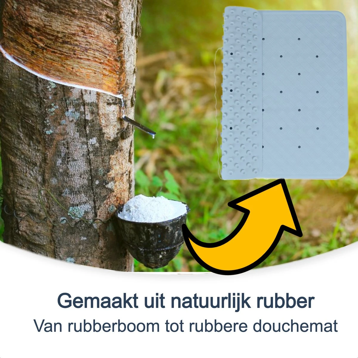 Douchemat Antislip Blauw - 53 X 53 Cm - Antislipmat Douche - Badmat 2 Douchemat Antislip Blauw - 53 X 53 Cm - Antislipmat Douche - Badmat - Afbeelding 2