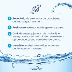 Merkloos Badmat Antislip - Douchemat - Antislipmat Bad - Antislipmat Douche - Schimmelbestendig - Met Zuignappen - Wasbaar - Wit -Badkamerproducten 1200x1200 2110