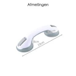 Merkloos Handgreep Met Zuignap Voor Badkamer, Douche En Toilet – Veilige Oplossing Zonder Boorgaten – Veiligheidsgreep – Helping Hand Handvat - 30CM - Handig Hulpmiddel Voor Kinderen En Ouderen -Badkamerproducten 1200x1200 2117
