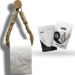 Jelta Toiletrolhouder Zonder Boren- Wc Rolhouder - Zuignap - Zelfklevend - Hout En Touw -Badkamerproducten 1200x1200 216