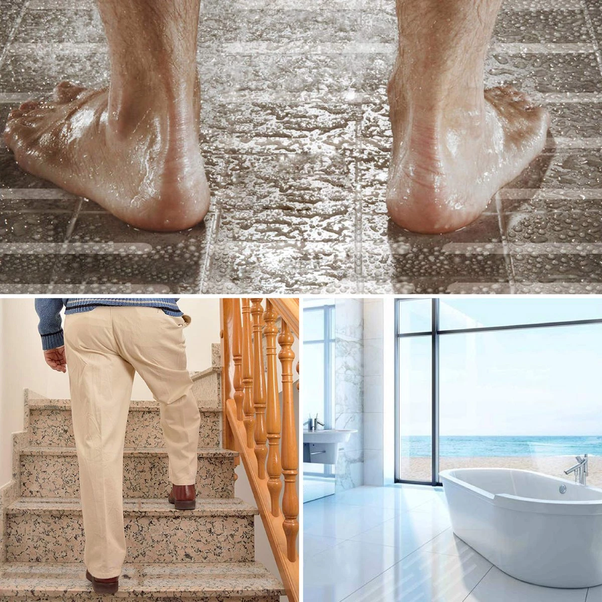 RX Goods 25 Stuks Zelfklevende Anti Slip Strips Stickers – 2 Cm X 40 Cm - Met Schraper – Transparante Tape 4 RX Goods 25 Stuks Zelfklevende Anti Slip Strips Stickers – 2 Cm X 40 Cm - Met Schraper – Transparante Tape - Afbeelding 4