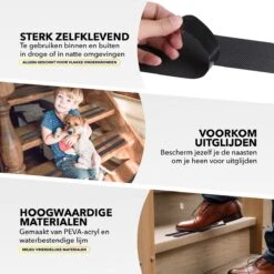 RX Goods 25 Stuks Zelfklevende Anti Slip Strips Stickers – 2 Cm X 20 Cm - Met Schraper – Zwarte Antislip Tape -Badkamerproducten 1200x1200 2169