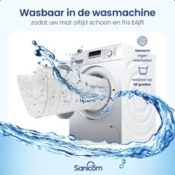 Merkloos Douchemat - Antislip Mat - Antislipmat Douche - Badmat - ​​Schimmelbestendig - Met Zuignappen - Wasbaar - Wit -Badkamerproducten 1200x1200 2190