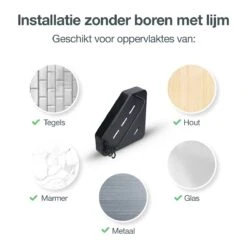 ACE Goods® Doucherek Zwart Hangend – Badkamerrek – Doucherek 2 Laags – Badkamerrekje Hoekrek Douche – Inclusief Haakjes 14 ACE Goods® Doucherek Zwart Hangend – Badkamerrek – Doucherek 2 Laags – Badkamerrekje Hoekrek Douche – Inclusief Haakjes -Badkamerproducten 1200x1200 22