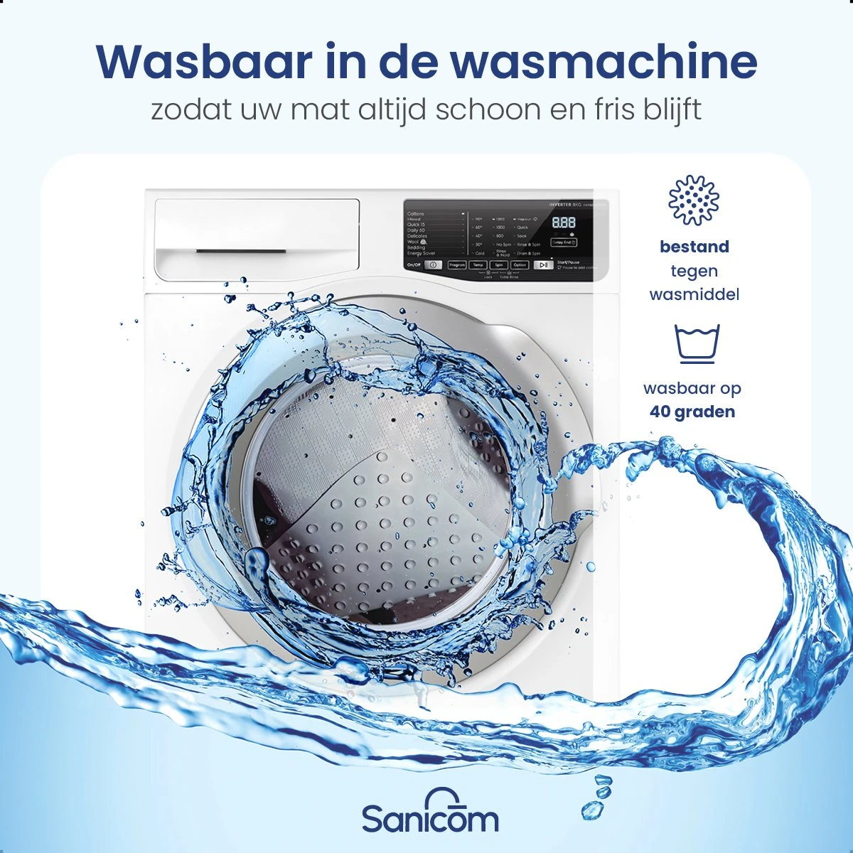 Merkloos Douchemat - Antislip Mat - Antislipmat Douche - Badmat - Schimmelbestendig - Met Zuignappen - Wasbaar - Grijs 8 Merkloos Douchemat - Antislip Mat - Antislipmat Douche - Badmat - Schimmelbestendig - Met Zuignappen - Wasbaar - Grijs - Afbeelding 8