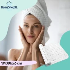 The Original - Douchemat Antislip - Wit - 88x40cm - Antislipmat Badmat Voor Bad & Douche - Anti Slip Mat Met Zuignappen -Badkamerproducten 1200x1200 2233