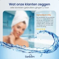 Merkloos Badmat Antislip - Douchemat - Antislipmat Bad - Antislipmat Douche - Schimmelbestendig - Met Zuignappen - Wasbaar - Wit -Badkamerproducten 1200x1200 2246