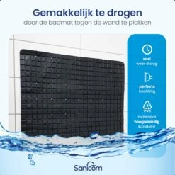 Merkloos Badmat Antislip - Douchemat - Antislipmat Bad - Antislipmat Douche - Schimmelbestendig - Met Zuignappen - Wasbaar - Zwart 13 Merkloos Badmat Antislip - Douchemat - Antislipmat Bad - Antislipmat Douche - Schimmelbestendig - Met Zuignappen - Wasbaar - Zwart -Badkamerproducten 1200x1200 2254