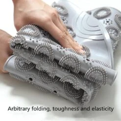 Merkloos TDR-Antislip Mat - 55x55CM - Rond - Grijs - Badmat Badkamer - Douchemat - Badkamermat - Antislipmat Voor Douche -Badkamerproducten 1200x1200 2281