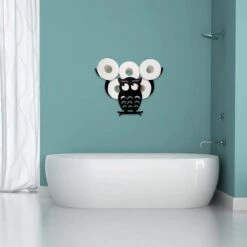 Sens Design Toiletrolhouder – Wc Rolhouder – Hangend - Uil -Badkamerproducten 1200x1200 230