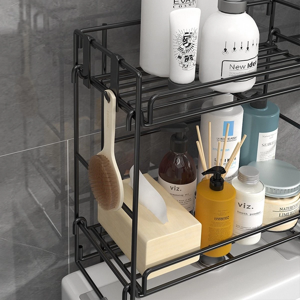 AlShiha®WC Rek - Toiletrolhouder - Badkamer Rek - Zelfklevend (zonder Boren) - Wc Rolhouder - Doucherek Hangend- Badkamerrek - Doucherek - Doucherek Zonder Boren - Toiletrolhouder - Toiletrolhouder Met Plankje 9 AlShiha®WC Rek - Toiletrolhouder - Badkamer Rek - Zelfklevend (zonder Boren) - Wc Rolhouder - Doucherek Hangend- Badkamerrek - Doucherek - Doucherek Zonder Boren - Toiletrolhouder - Toiletrolhouder Met Plankje - Afbeelding 9