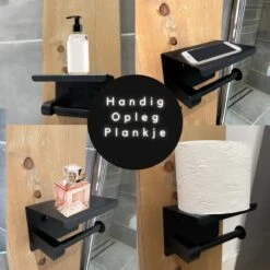 WC Rolhouder - Zelfklevend Toiletrolhouder Met Plankje - WC Papier Houder Zonder Boren - WC Rolhouder Met Plankje - Toiletrolhouder - Toiletrolhouder Zwart - Fienosa 15 WC Rolhouder - Zelfklevend Toiletrolhouder Met Plankje - WC Papier Houder Zonder Boren - WC Rolhouder Met Plankje - Toiletrolhouder - Toiletrolhouder Zwart - Fienosa -Badkamerproducten 1200x1200 237