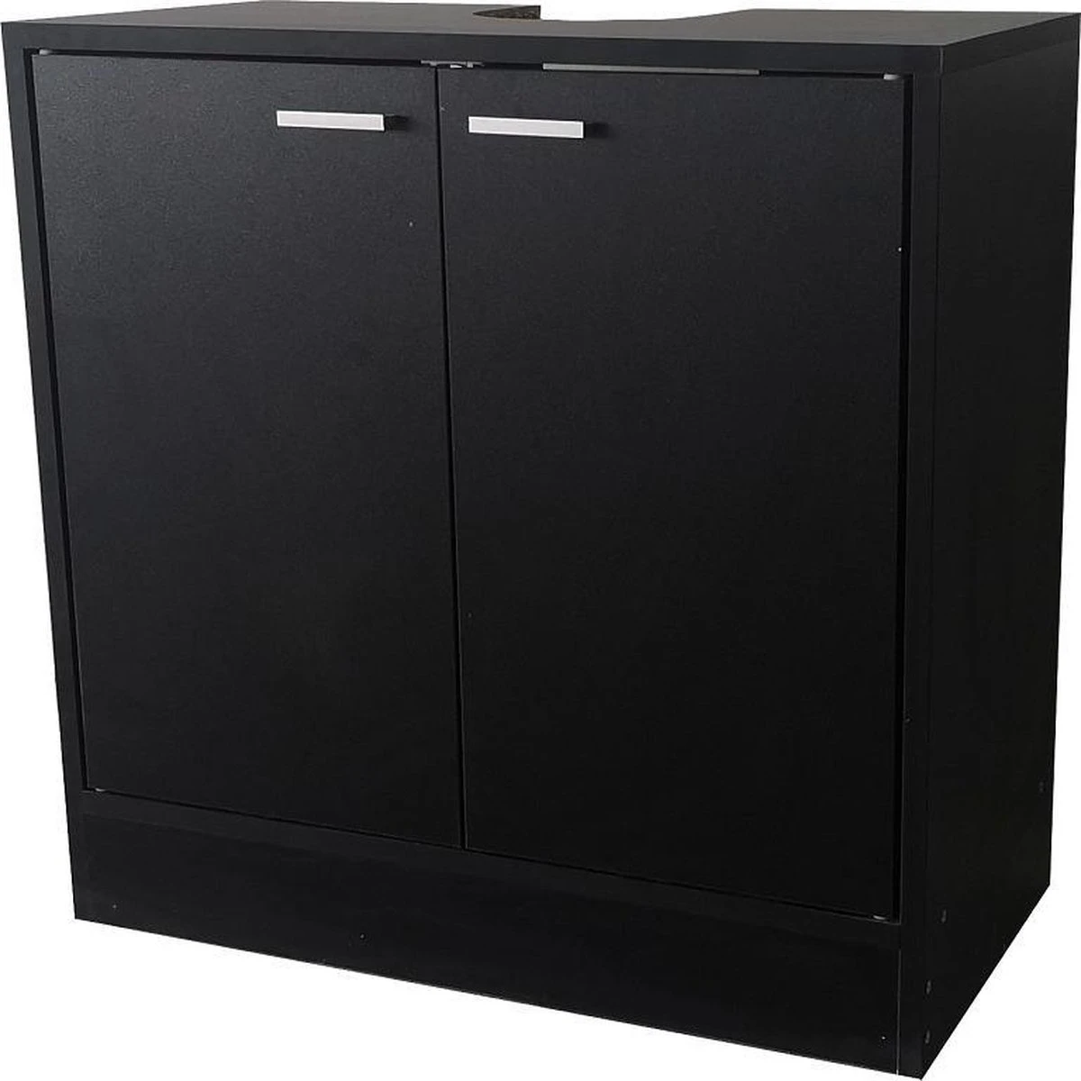 Wastafel Onderkast - Badkamermeubel - Zwart 2 Wastafel Onderkast - Badkamermeubel - Zwart - Afbeelding 2