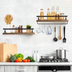 Zwevende Wandplank - 2 Stuks - 40cm - Handdoekhouder En 8 Haakjes - Badkamerplank Decoratieve Muur Opbergplanken Voor Badkamer Slaapkamer, Woonkamer, Keuken Plank 17 Zwevende Wandplank - 2 Stuks - 40cm - Handdoekhouder En 8 Haakjes - Badkamerplank Decoratieve Muur Opbergplanken Voor Badkamer Slaapkamer, Woonkamer, Keuken Plank -Badkamerproducten 1200x1200 2394