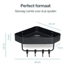 ACE Goods® Doucherek Zwart Hangend – Badkamerrek – Doucherek 2 Laags – Badkamerrekje Hoekrek Douche – Inclusief Haakjes 16 ACE Goods® Doucherek Zwart Hangend – Badkamerrek – Doucherek 2 Laags – Badkamerrekje Hoekrek Douche – Inclusief Haakjes -Badkamerproducten 1200x1200 24