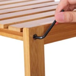 Songmics Badkamer Rek Met 9 Niveaus – Opbergrek Met Verstelbare Planken – Badkamerkast - Bamboe -Badkamerproducten 1200x1200 2414