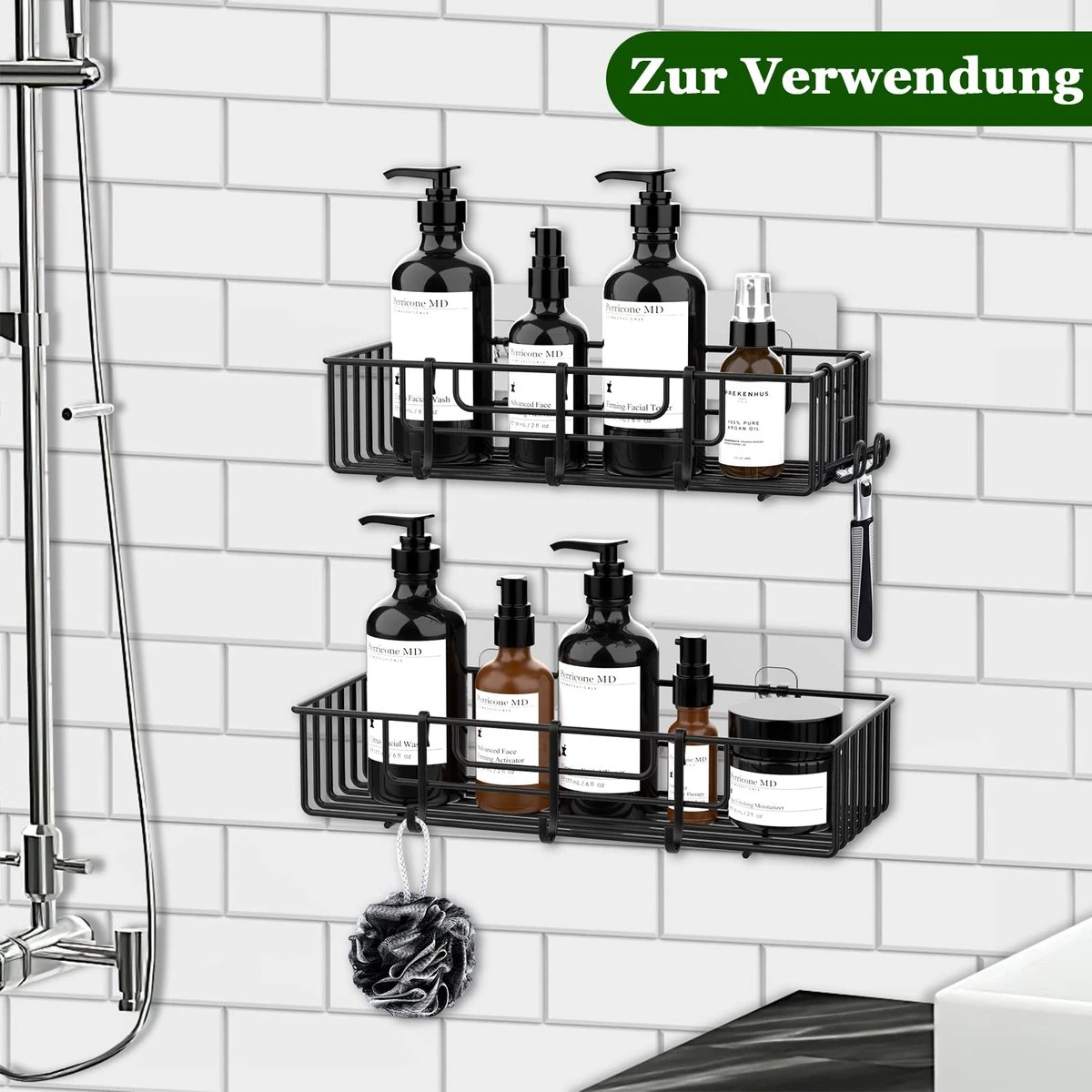 Merkloos RVS Doucherek - Badkamerrekken - Badkamerrek Zonder Boren - Shower Rack - Zelfklevend Doucherek - Doucherek Zonder Boren - Badkamer Accessoires - 2 Stuks 8 Merkloos RVS Doucherek - Badkamerrekken - Badkamerrek Zonder Boren - Shower Rack - Zelfklevend Doucherek - Doucherek Zonder Boren - Badkamer Accessoires - 2 Stuks - Afbeelding 8