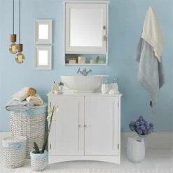 Wastafelkast - Badkamermeubel Met Uitsparing - 60 X 60 X 30 Cm - Wit - Badkamerkast 11 Wastafelkast - Badkamermeubel Met Uitsparing - 60 X 60 X 30 Cm - Wit - Badkamerkast -Badkamerproducten 1200x1200 2446