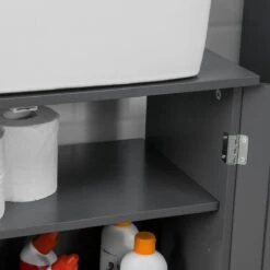 Mara Wastafel Onderkast - Badkamerkast - Wastafelmeubel - Badkamermeubel - Praktisch - Donkergrijs - MDF - 60 X 29 X 60 Cm -Badkamerproducten 1200x1200 2448