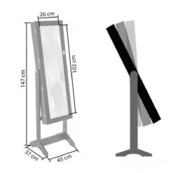 Tectake - Vitrinekast - Wit - MDF -Badkamerproducten 1200x1200 2456