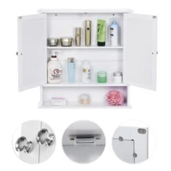 Songmics Badkamer Spiegel Kast - Medicijnkast - Badkamerkast Hangkast - Opbergkast Hangend Wit 11 Songmics Badkamer Spiegel Kast - Medicijnkast - Badkamerkast Hangkast - Opbergkast Hangend Wit -Badkamerproducten 1200x1200 2469